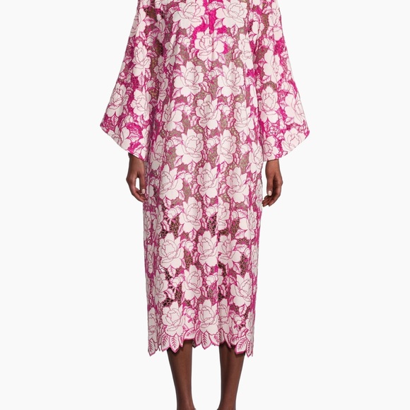 La Vie Style house floral lace caftan dress - Picture 6 of 6